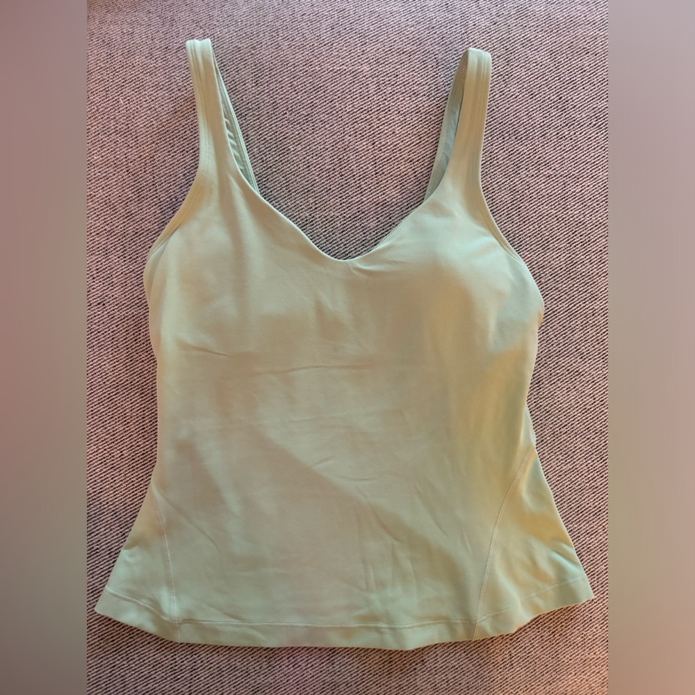 Like New Lululemon Lime Green Align Tank Top Light Support A/B Cup Size 6